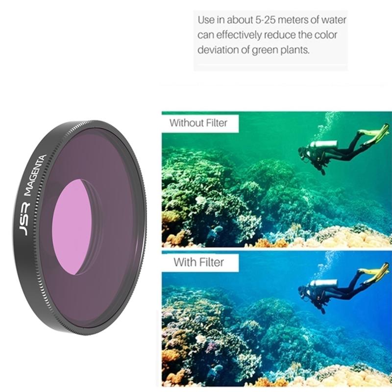 Underwater Lens Filter for Dji Action 3 - Diving - Pink