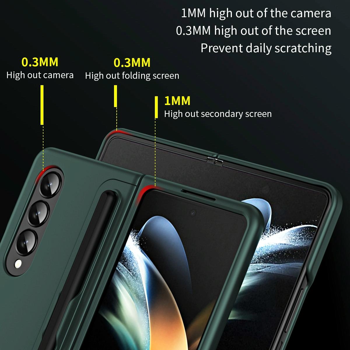 For Samsung Galaxy Z Fold4 5G Detachable Pen & Phone Case - 2 In 1 - Ice Blue