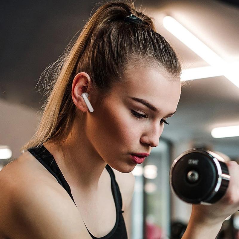 Wireless Touch Earphones with Magnetic Charging Box - Bluetooth 5.0 - Pink