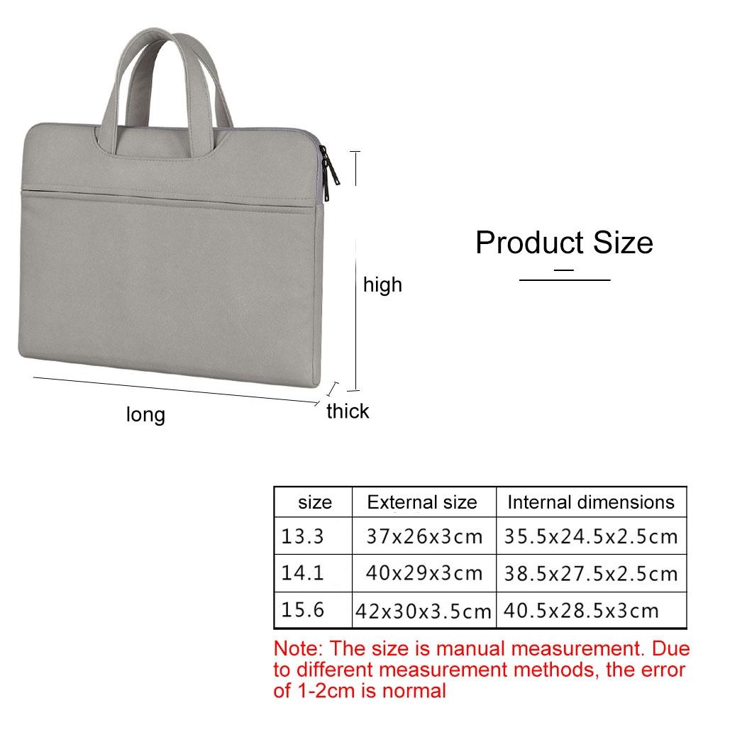 Waterproof Portable One-shoulder Handbag for 15.6 Laptops with Hidden Zipper and Suitcase Belt - Pink