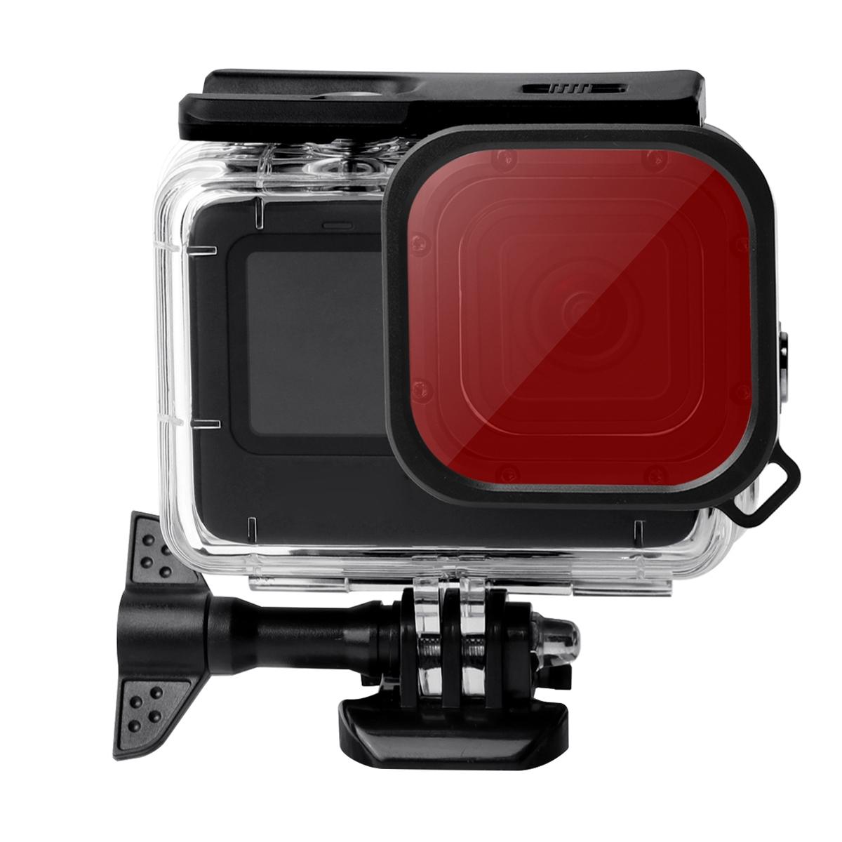 Waterproof Touch Case with Colour Lens Filter for Gopro Hero10 / Hero9 - Pink