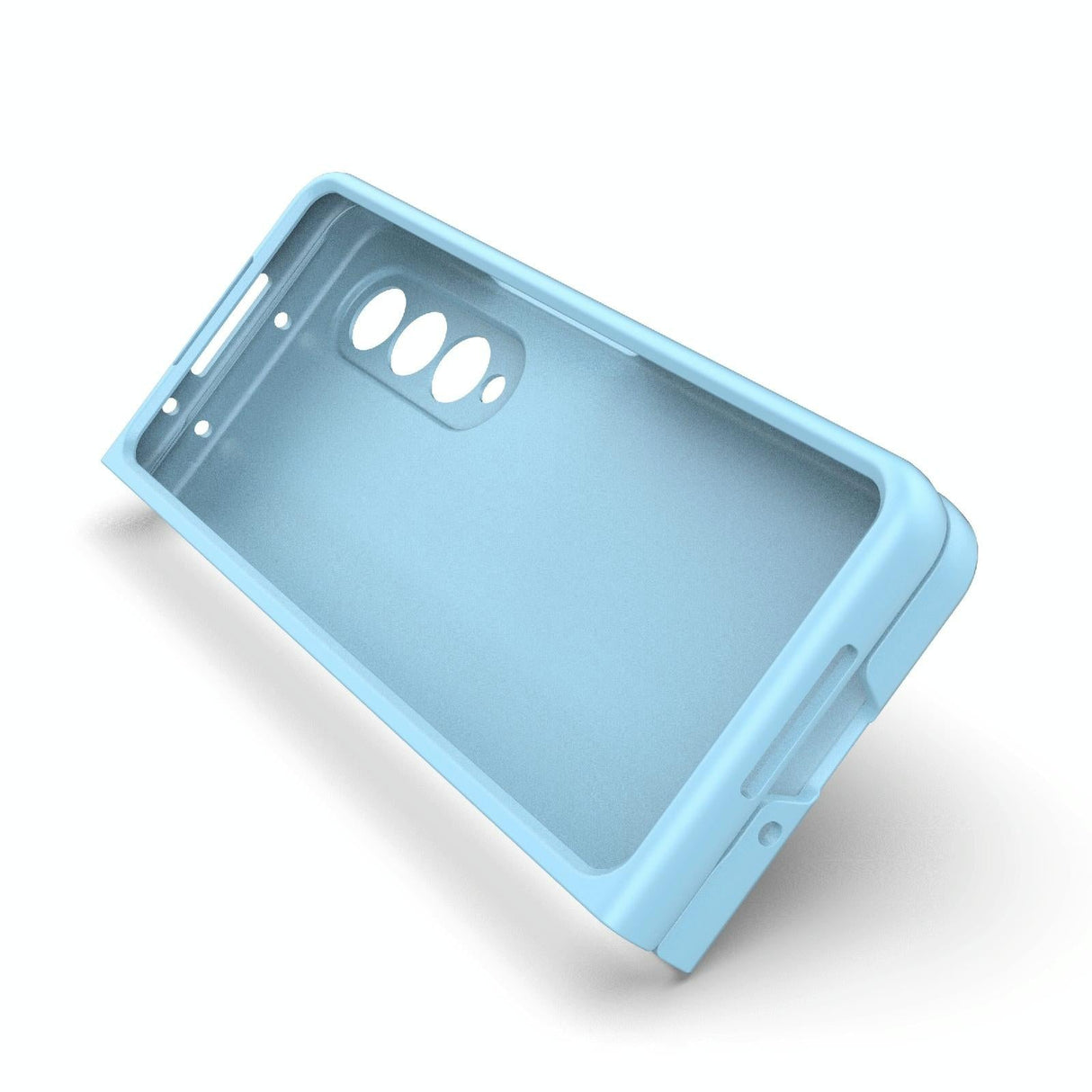 For Samsung Galaxy Z Fold4 5G Foldable Shockproof Phone Case with Magic Shield - Slim Design - Light Blue