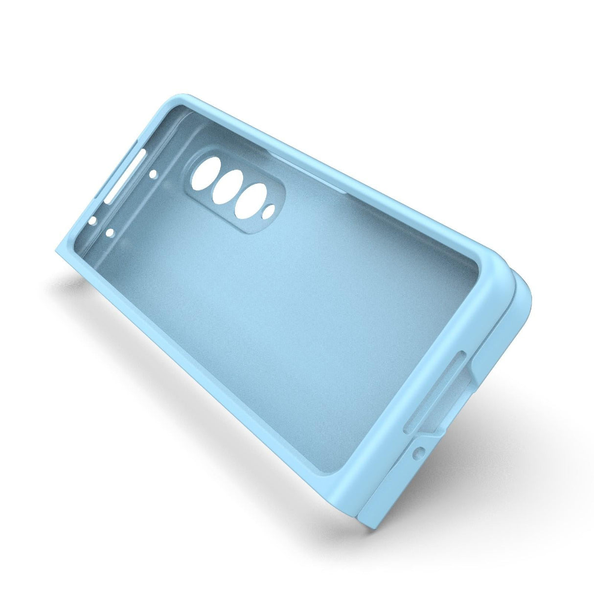 For Samsung Galaxy Z Fold4 5G Foldable Shockproof Phone Case with Magic Shield - Slim Design - Light Blue