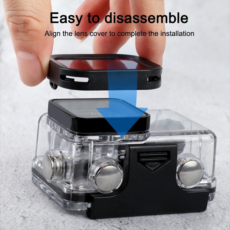 Diving Lens Filter for Dji Action Camera - Pink