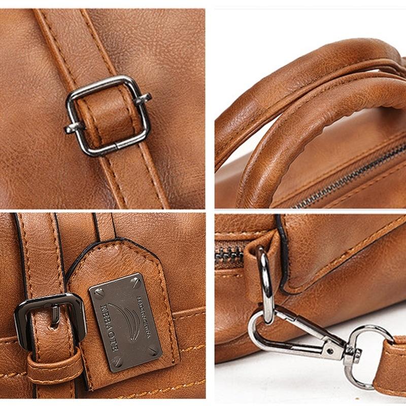 Retro Pu Shoulder Bag Pink