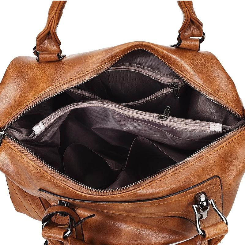 Retro Pu Shoulder Bag Pink