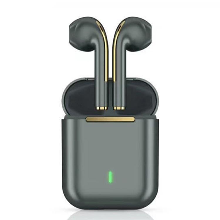 Wireless t & g J18 Bluetooth Earphones with Charging Box - Green
