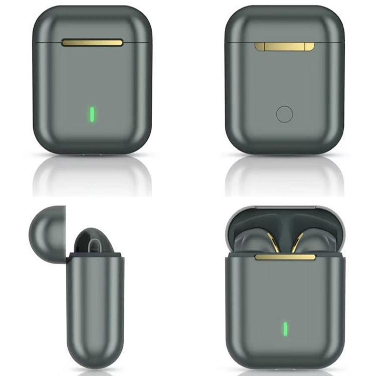Wireless t & g J18 Bluetooth Earphones with Charging Box - Green