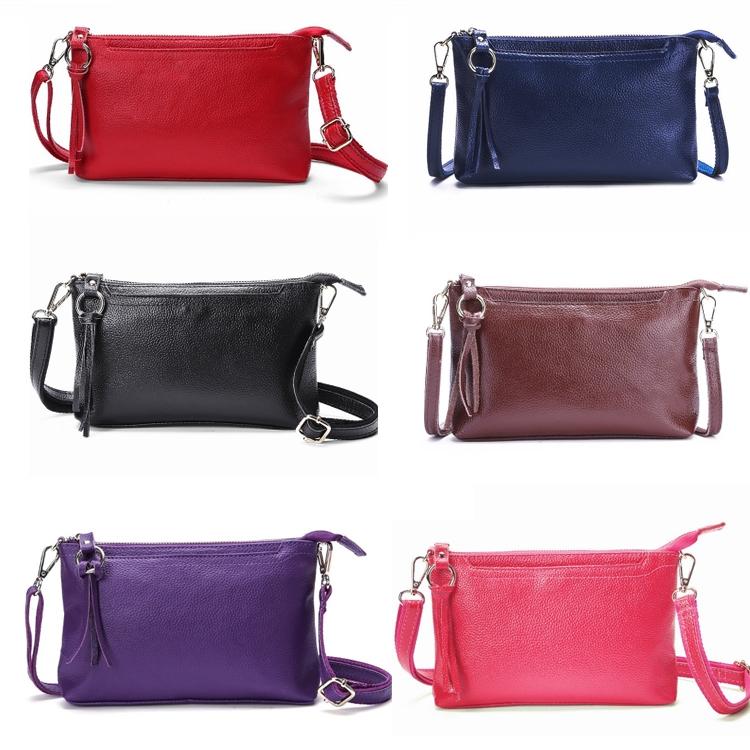Large Capacity Tassel Shoulder Bag For Women - Light Purple