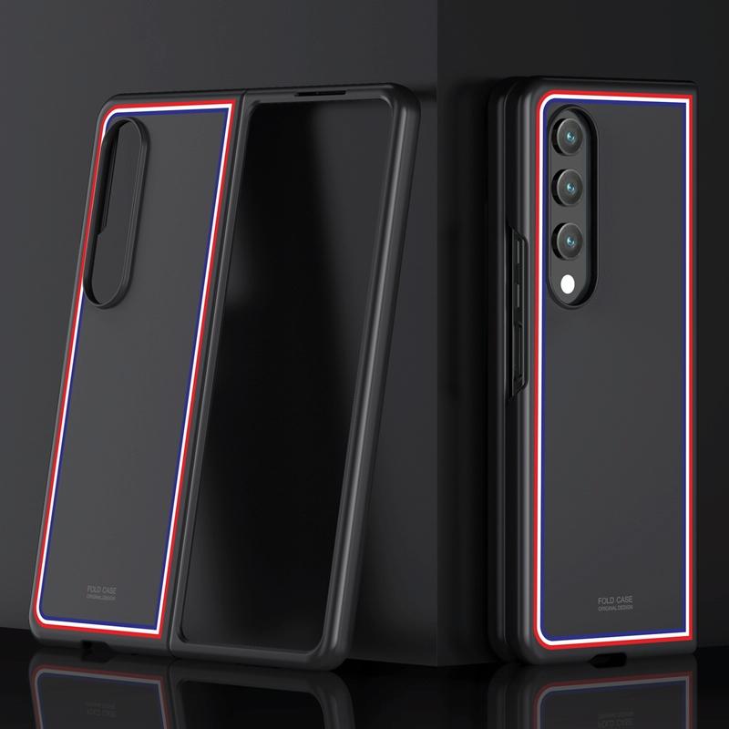For Samsung Galaxy Z Fold4 5G Frosted Skin Case - Slim & Stylish - Checkered Green