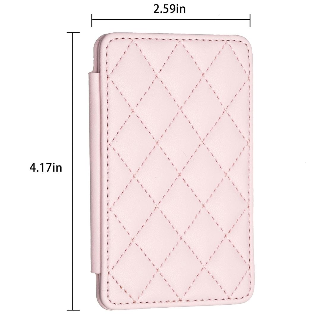 Rhombus Pattern Card Bag Back Sticker For Mobile Phones - Purple