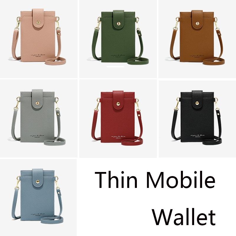 Stylish Thin Messenger Bag For Women - Gray