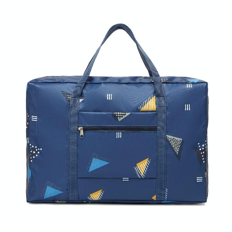 Waterproof Foldable Travel Bag - Compact & Durable - Pink Plaid