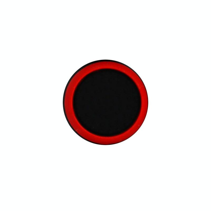 10-piece Luminous Gamepad Button Caps for Ps5 / Ps4 / Ps3 / Xbox one / 360 / Pro / Series x / s - Black Red Circle
