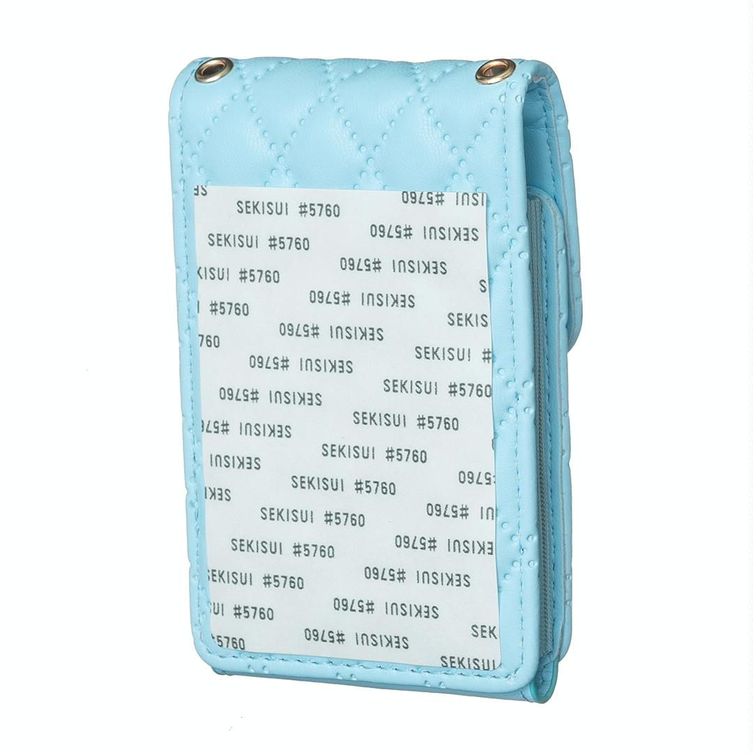 Vertical Card Bag With Metal Buckle For Mobile Phones - Purple