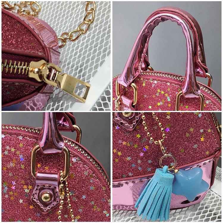 Mini Leather Shoulder Bag For Girls Cute & Compact - Blue