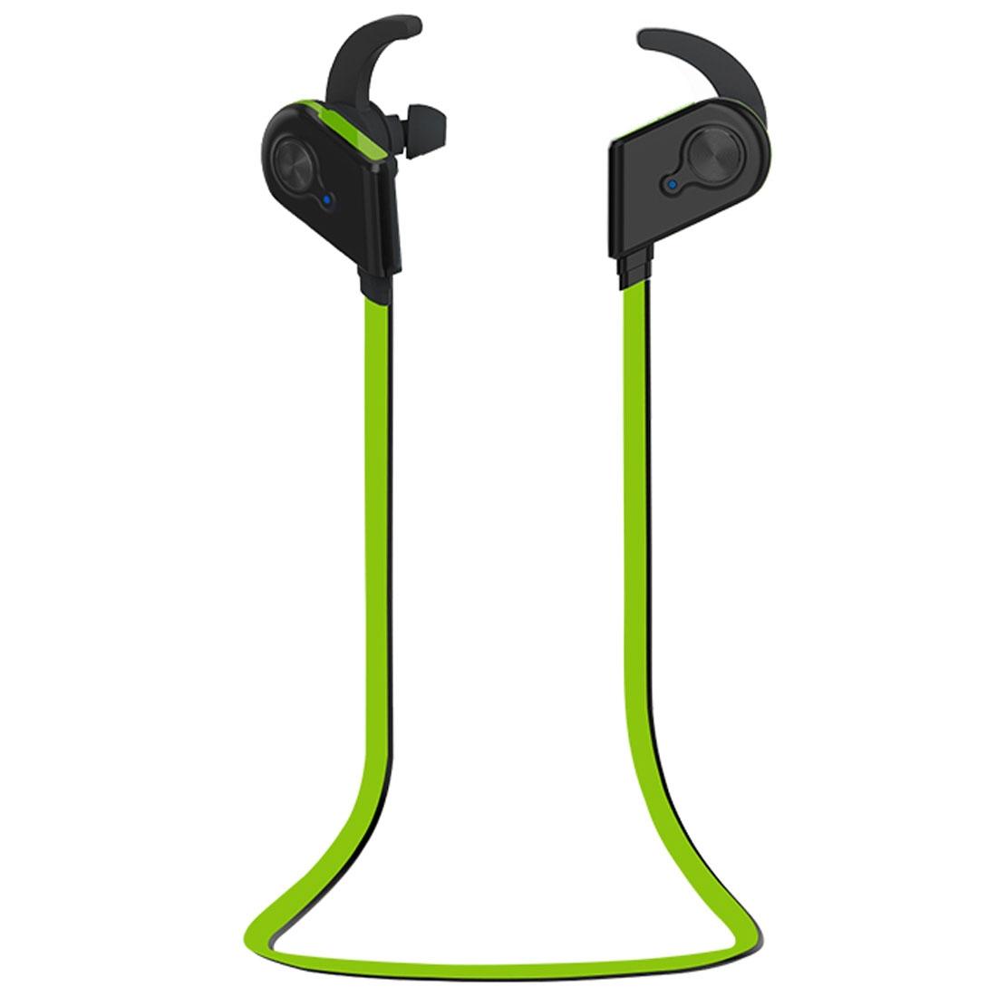 Wireless Bluetooth In-ear Headset with Magnetic Switch & Indicator Light - Green