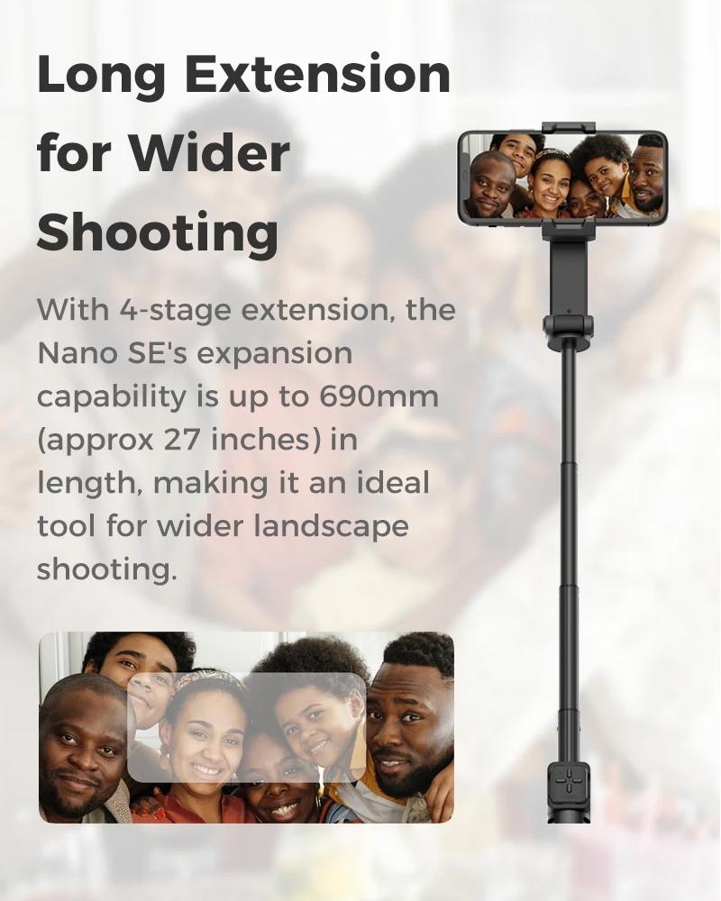 Portable Smartphone Gimbal Stabilizer - Foldable Green