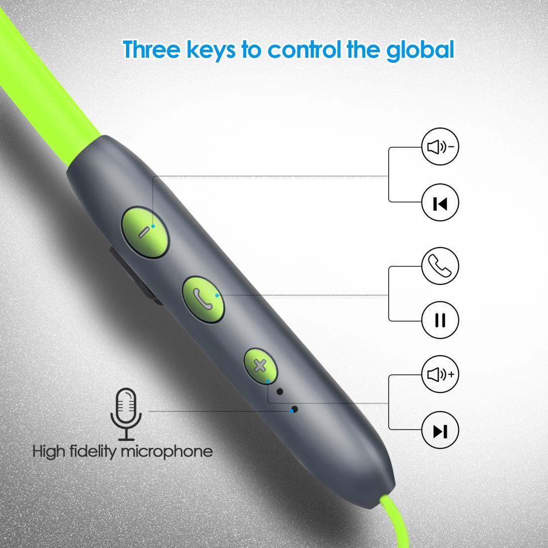 Wireless Bluetooth Earphones with High-fidelity Mic - 5.0 - Green