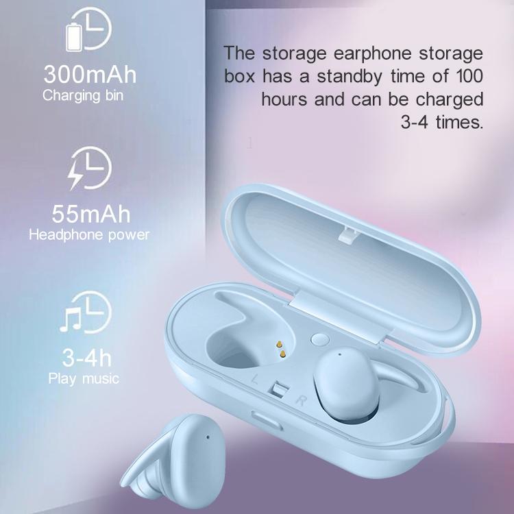 Waterproof Wireless Bluetooth Earphones with Magnetic Charging Box - 300mah - Green