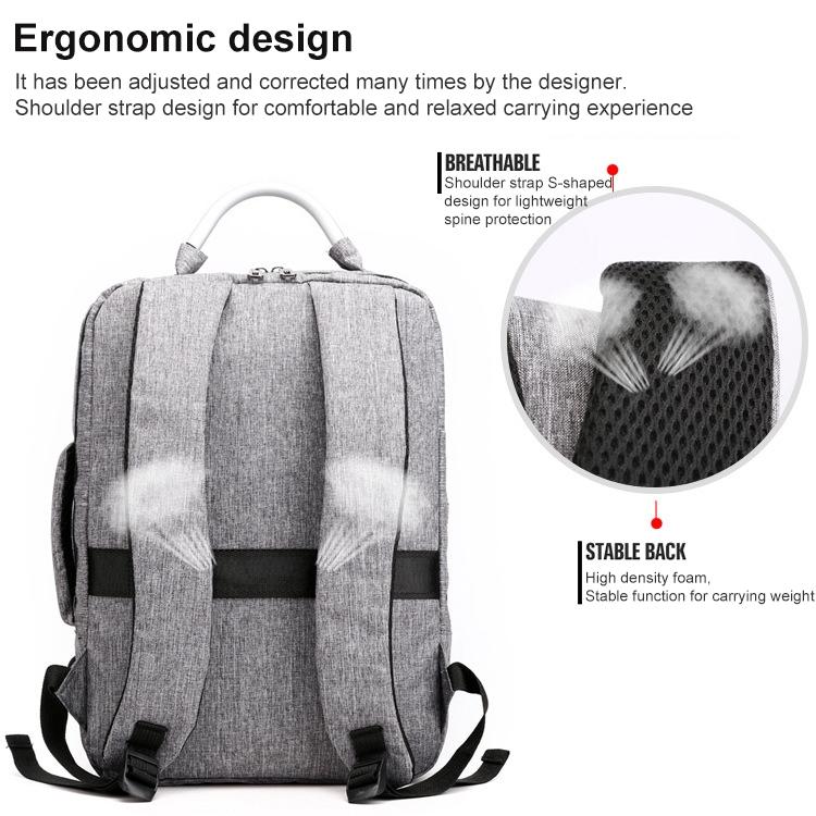 Multifunctional Oxford Laptop Backpack - Cxs-620 - Army Green