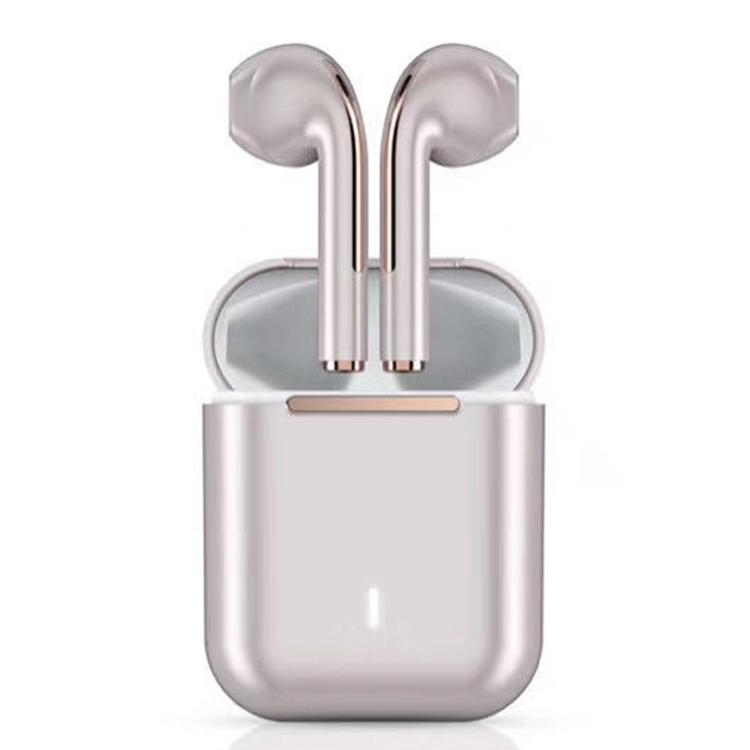 Wireless t & g J18 Bluetooth Earphones with Charging Box - Rose Gold