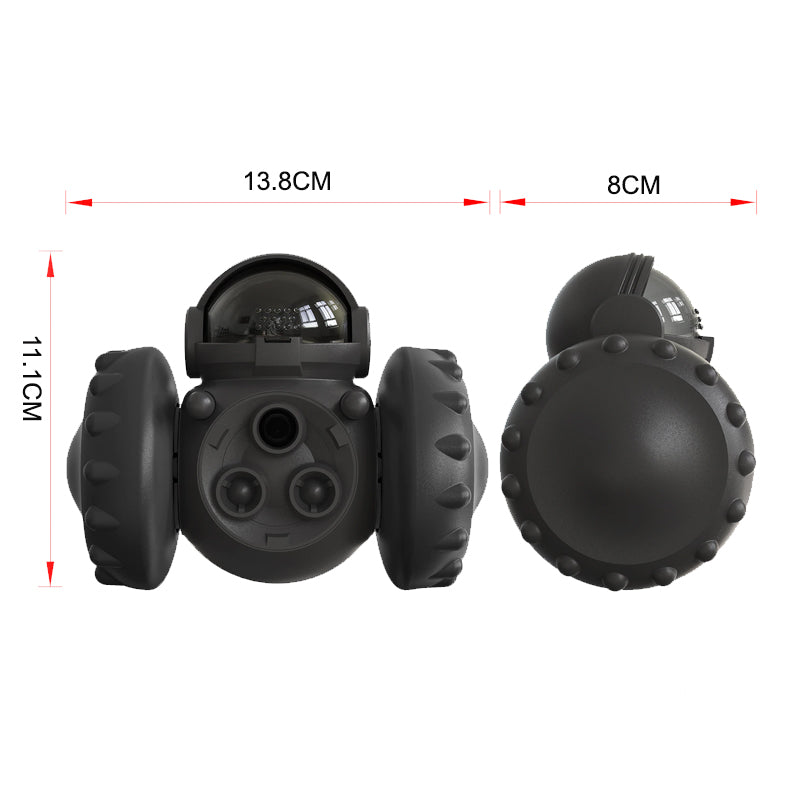 Vibe Geeks Pet Food Dispenser Tumbler Dog Treat Toy - White