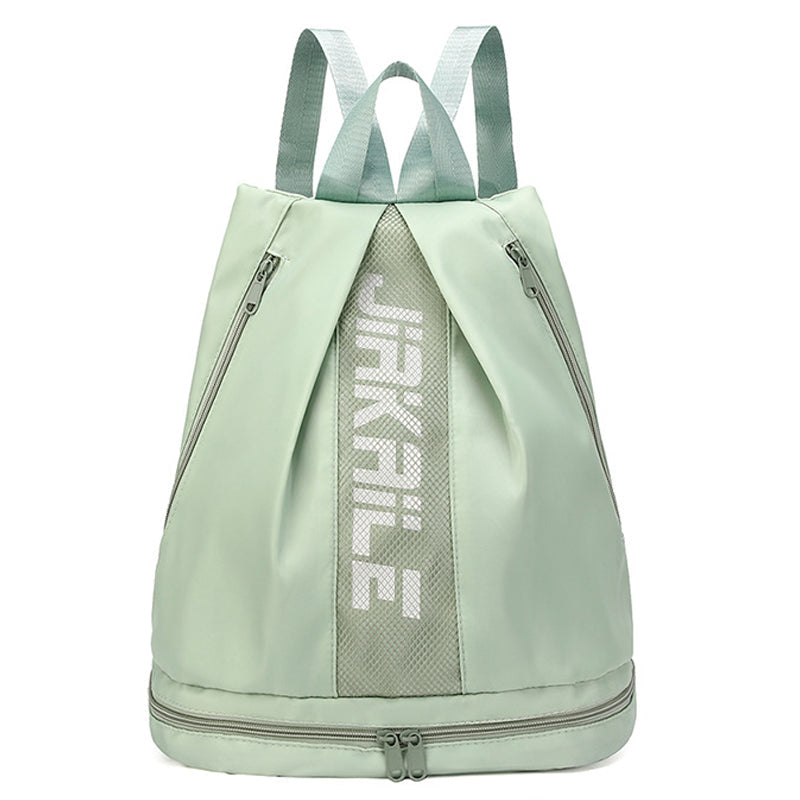 Vibe Geeks Water Resistantion Sports Backpack Gym Bag with Shoes Compartment - Green