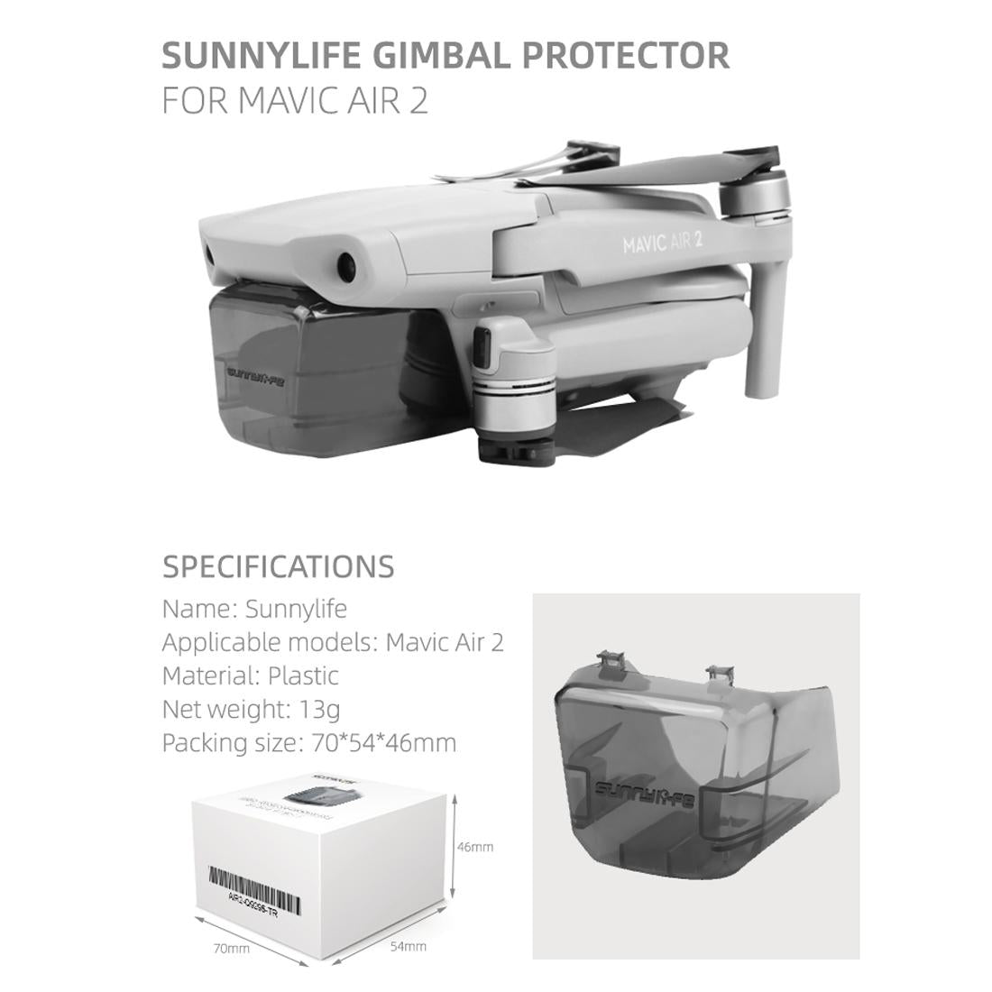 Protective Cover Hood for Dji Mavic Air 2 Camera