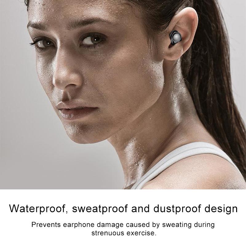 Wireless Tws Bluetooth V5.0 Earphones with Drawer Type S2 Design - Grey