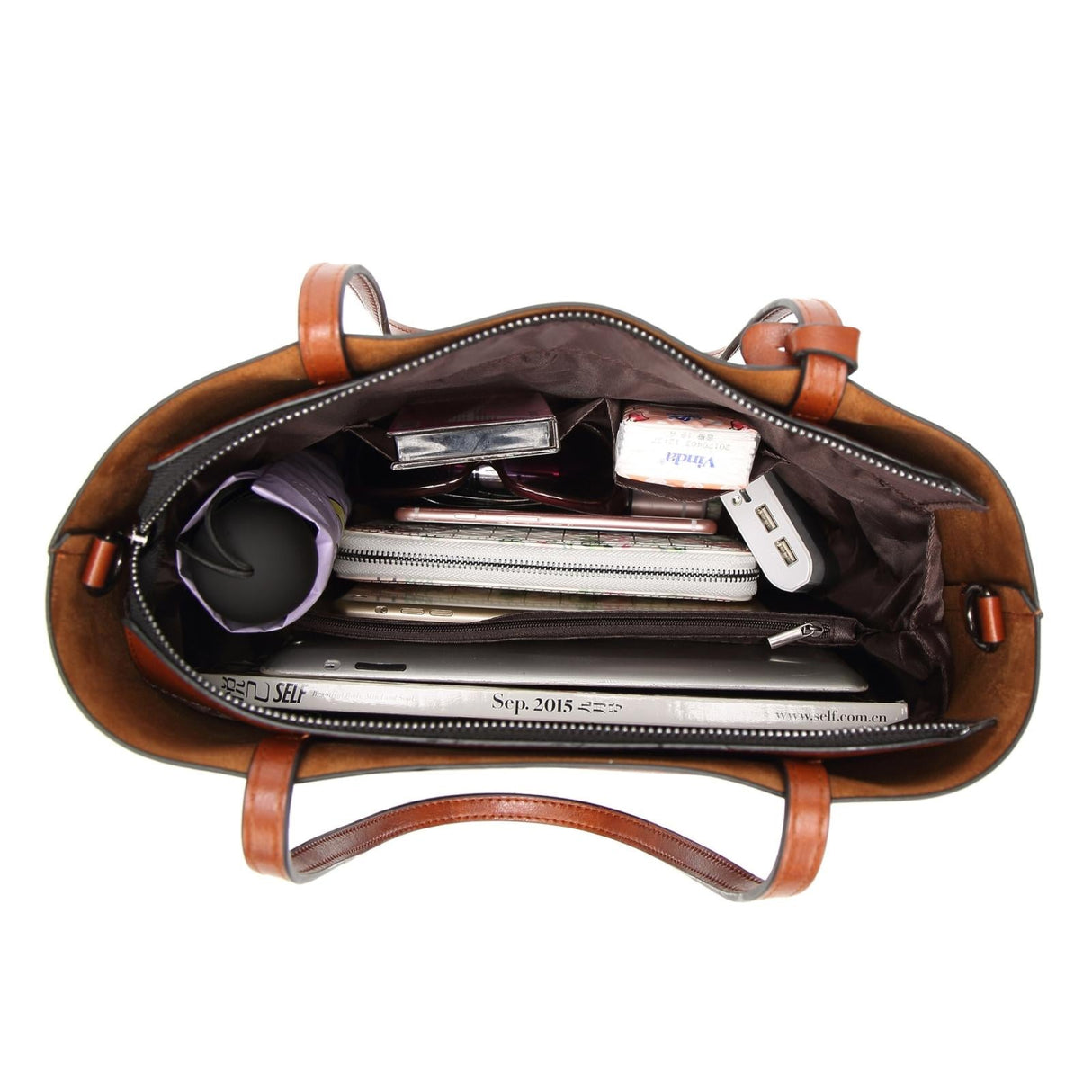 Stylish Pu Leather Women Crossbody Bag - Brown