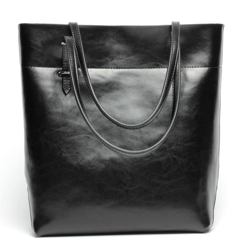 Stylish Shoulder Tote For Women - Retro Black