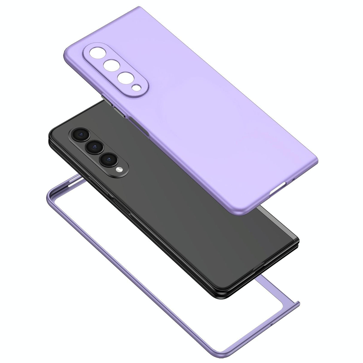 For Samsung Galaxy z Fold4 5G Foldable Armor Phone Case - Compact and Durable - Purple