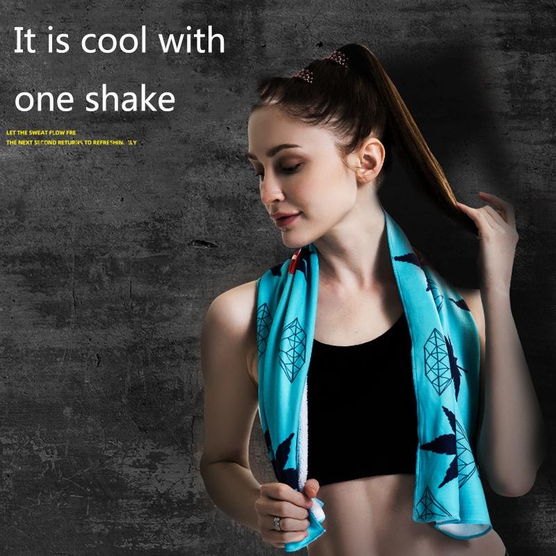 Quick Drying Cooling Towel For Outdoor Sports 100 X 30Cm - Basketball