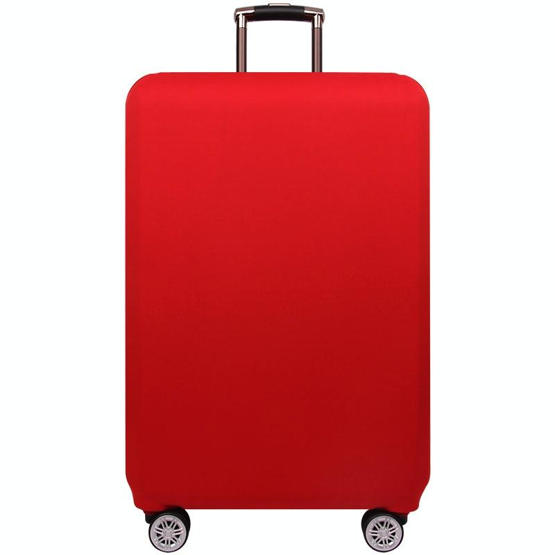 Stretch Luggage Protective Cover - Durable & Dust-proof - Size l - Orange Red
