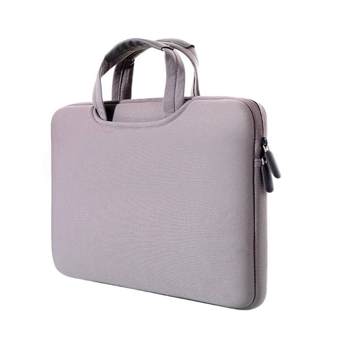 Portable Air Permeable Handheld Sleeve for Macbook Air / Pro and Laptops - 38x27.5x3.5cm 15.4 Inch - Grey