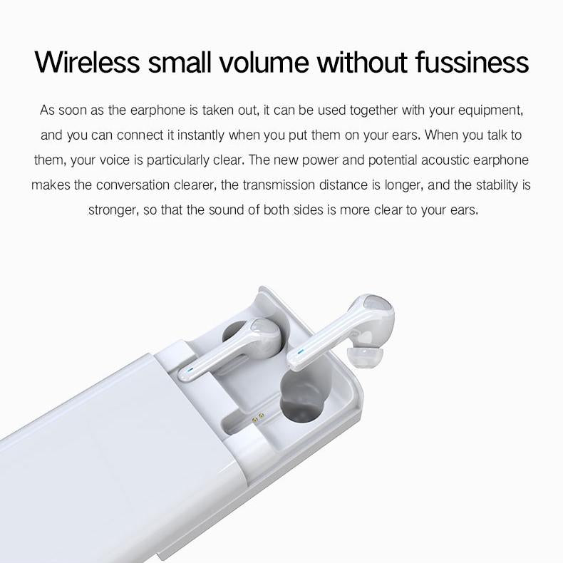 Wireless 3d Stereo Earphones with Bluetooth 5.0 - Black
