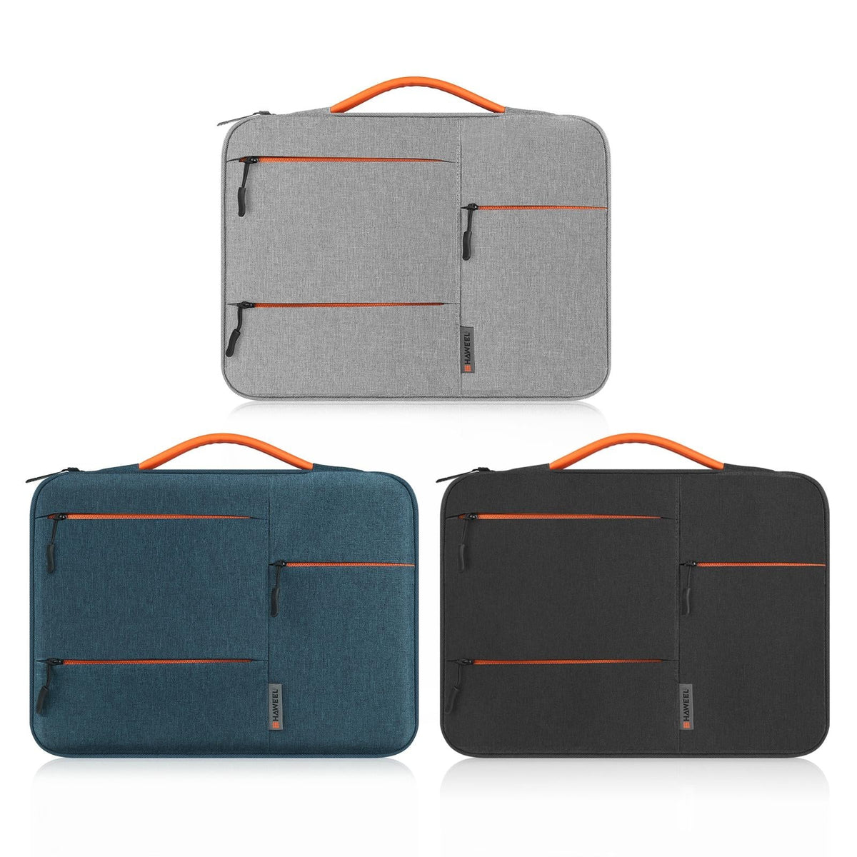 13 Laptop Sleeve Case for Macbook Samsung Thinkpad Sony Dell Alienware Chuwi Asus Hp -13.5 Inch Zipper Briefcase Handbag - Grey