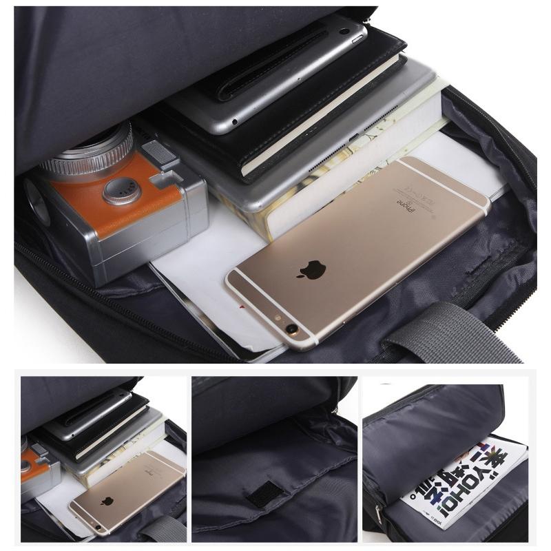 Versatile Laptop Business Backpack - Fits 14 Macbook and More - 40x28x12cm - Grey