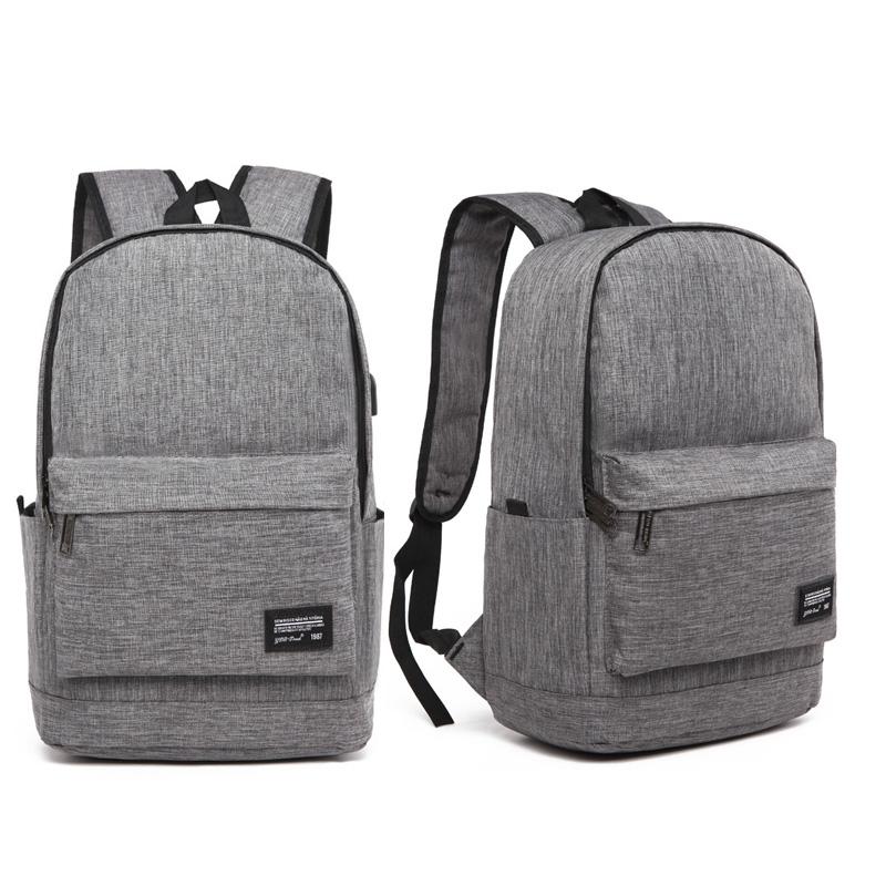 Multi-function Laptop Backpack with Usb Port - Fits 15.6 Devices - Oxford Cloth - 45x31x16cm - Grey