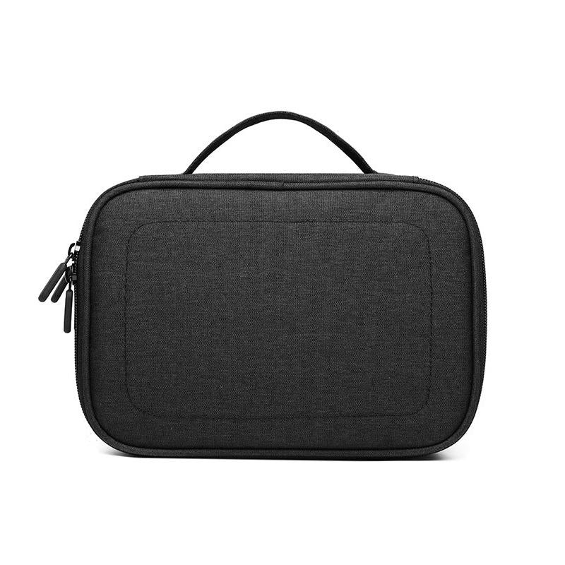 Versatile Headphone Charger & Data Cable Storage Bag - Single Layer - 23x16x7cm - Grey