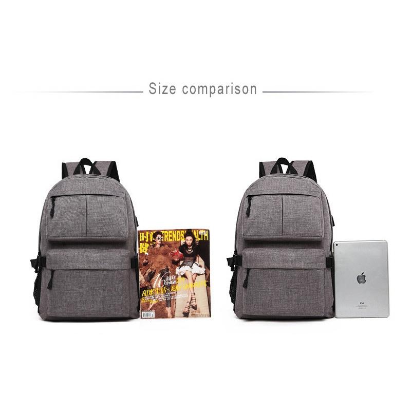 Multi-function Laptop Backpack with Usb Port - Fits 15.6 Macbook Samsung Sony Dell Alienware Chuwi Asus Hp - 46x32x12cm - Grey