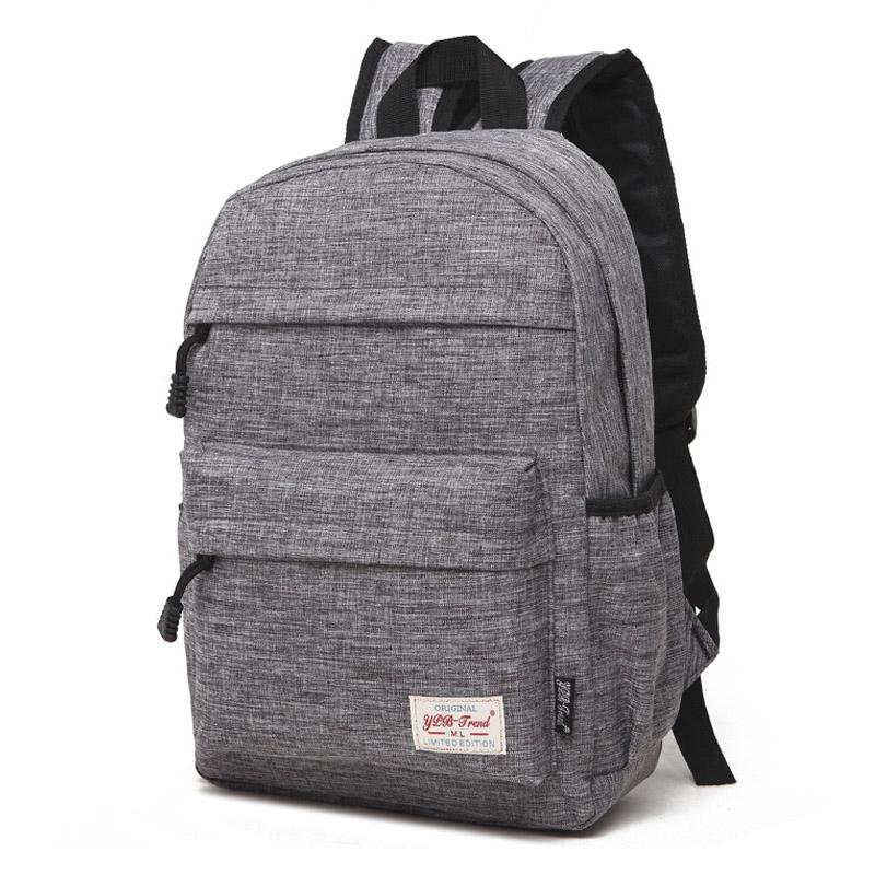 Versatile Canvas Laptop Backpack for 13-15 Inch - 36x25x10cm - Grey