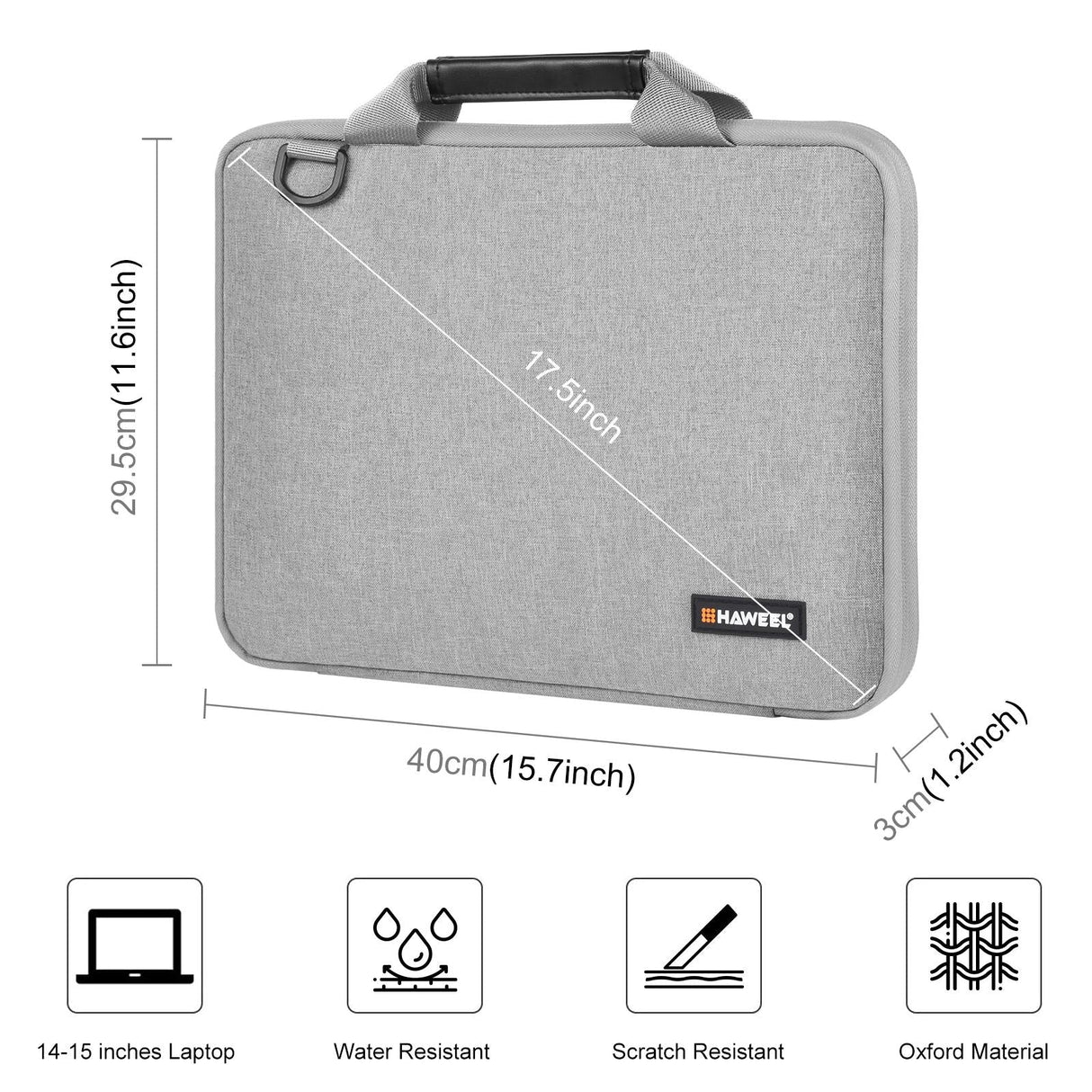 Convertible Laptop Bag for Macbook Thinkpad Asus Hp - Grey