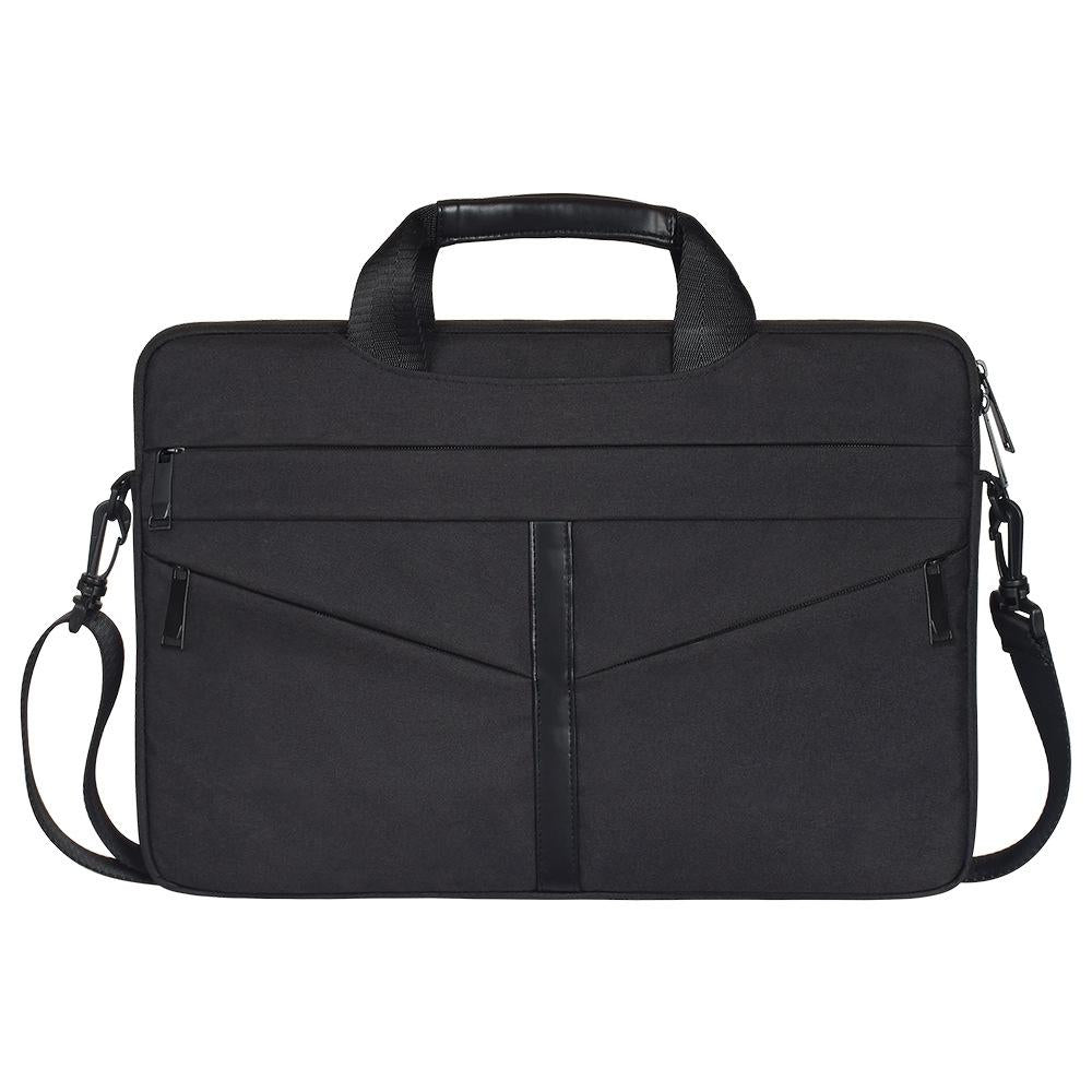 Stylish Zipper Laptop Bag with Shoulder Strap - Durable & Breathable - Light Grey