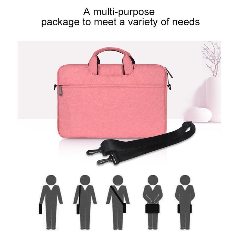 13.3 Inch Hidden Portable Strap One-shoulder Handbag - Waterproof Oxford Cloth - Light Grey