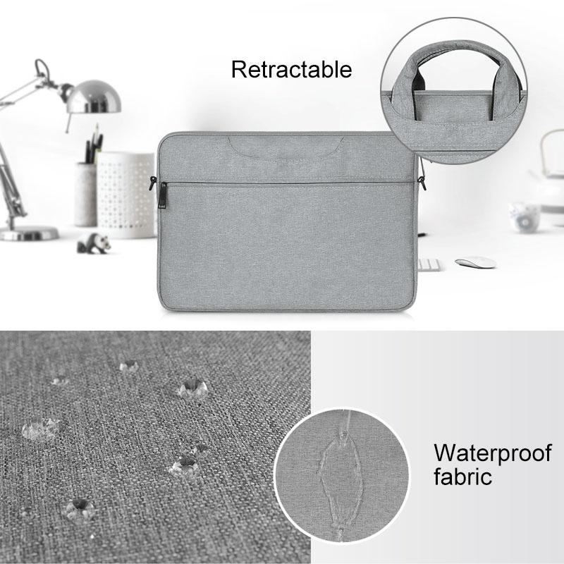 13.3 Inch Hidden Portable Strap One-shoulder Handbag - Waterproof Oxford Cloth - Light Grey