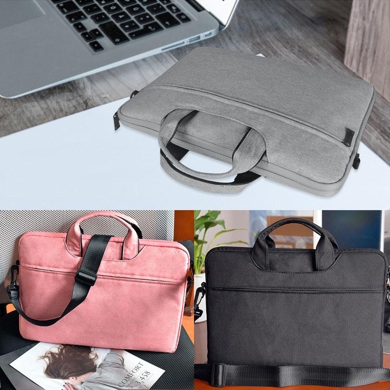 Hidden Portable One-shoulder Handbag for 14.1 Laptops - Waterproof Oxford Cloth - Light Grey