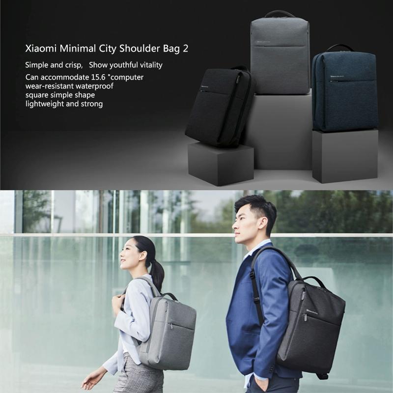 15.6-inch Waterproof Laptop Backpack - Light Grey