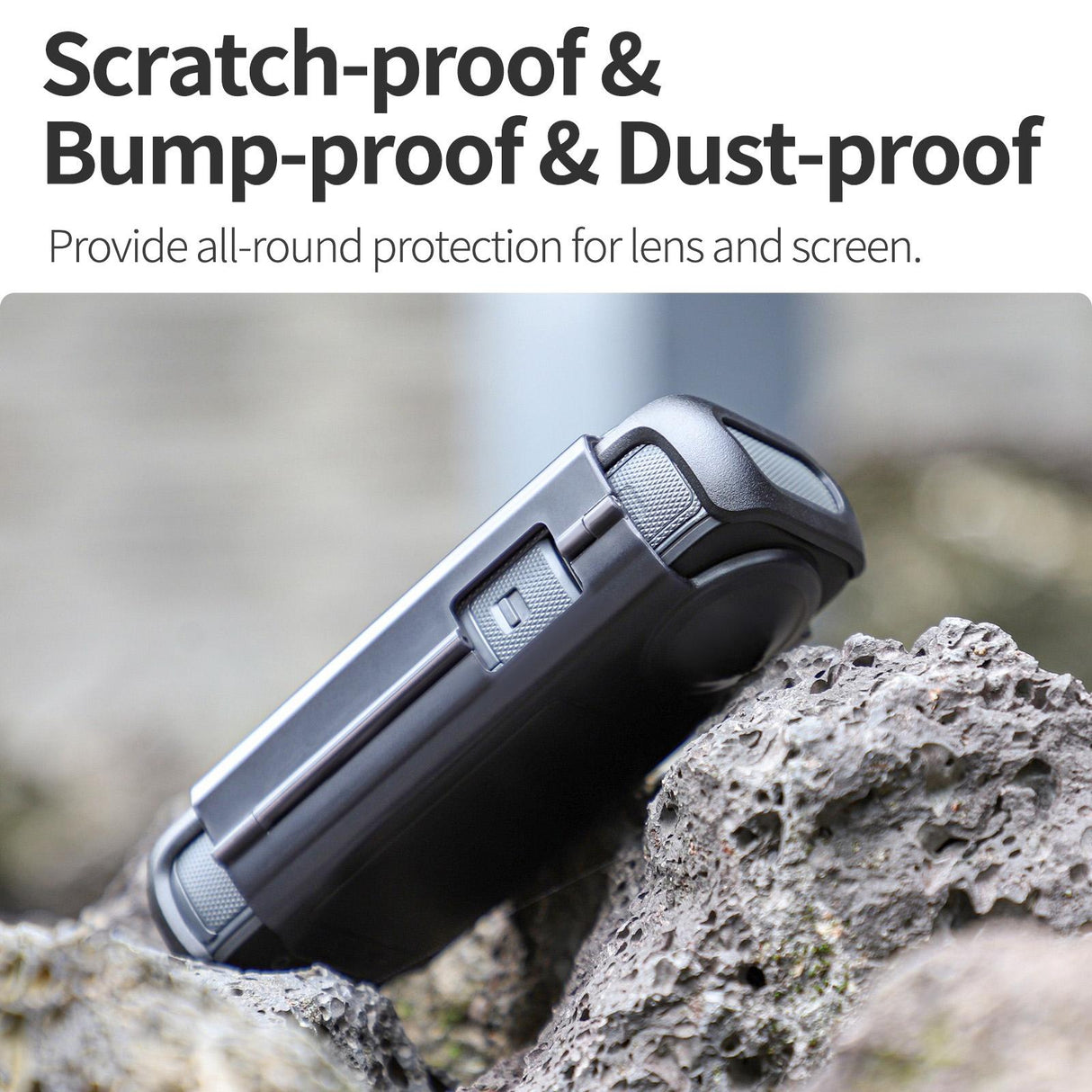 Transparent Black Sunnylife Lens Screen Protector for Insta360 X4